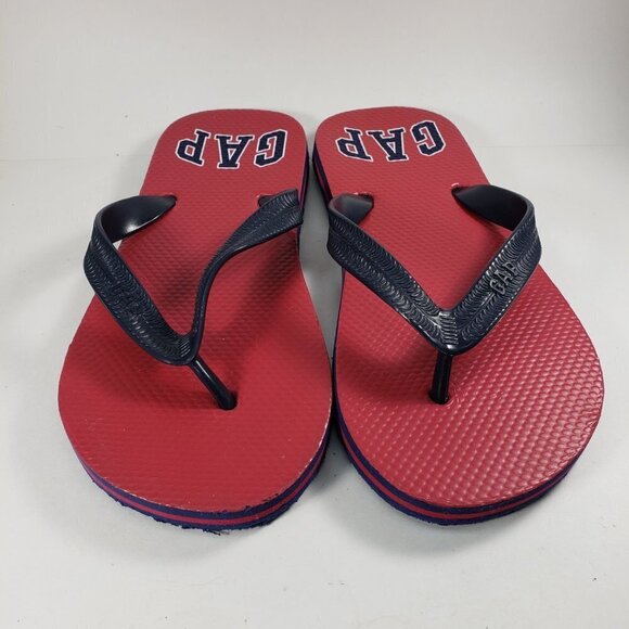 GAP Kids Flip-Flops Sandals Red Blue Black Size 3/4 – Comfortable Summer Shoes - Picture 5 of 7